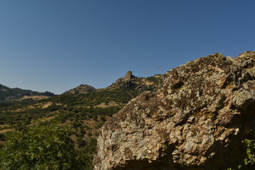 rock in the mountains