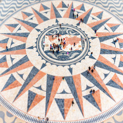 Monument of the Discoveries square in Belem, Portugal