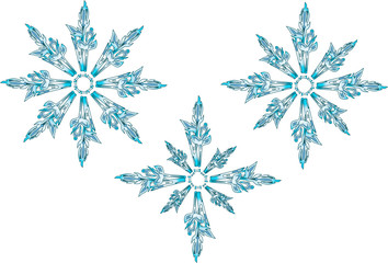 雪の結晶　デザイン