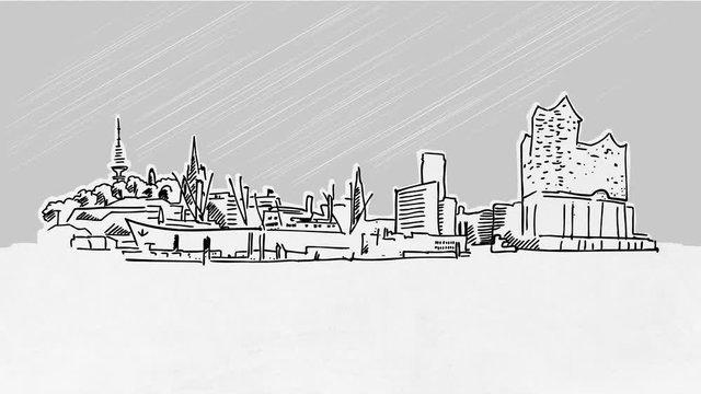 Hamburg Selfdrawing Lines