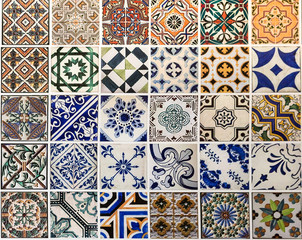 Ceramic tiles designed patterns made in Portugal