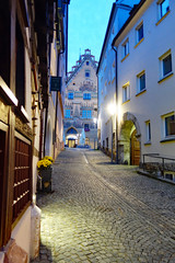 Ulm Rathaus in Abendstimmung