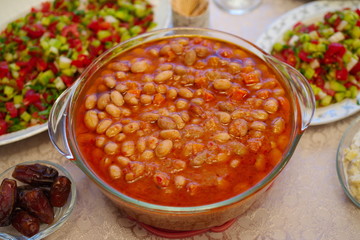 Fototapeta na wymiar cranberry beans