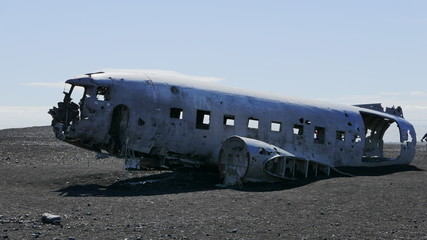 crashed airplane