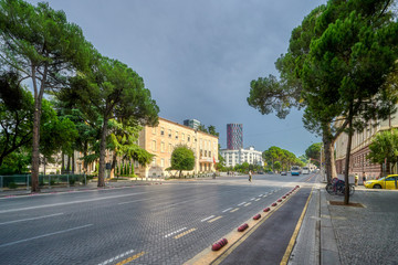 Albania, Tirana - part of the city in the former government district
