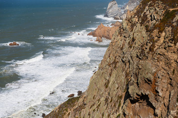 Landscape with coastal cliffs