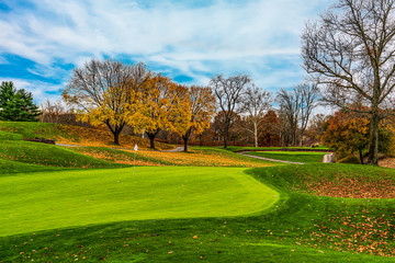 autumn on the golfcourse