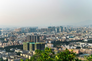 Naklejka premium aerial view of the city