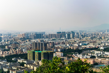 Fototapeta premium aerial view of the city