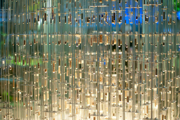 Collection of minerals on test tubes