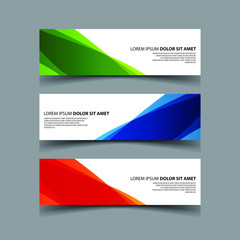 Fototapeta premium Vector Abstract design banner web template