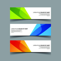 Fototapeta premium Vector Abstract design banner web template