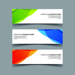 Fototapeta premium Vector Abstract design banner web template