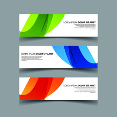 Fototapeta premium Vector Abstract design banner web template
