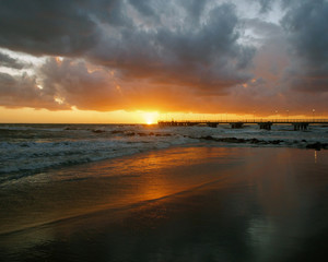 Fototapeta premium sunset on the beach