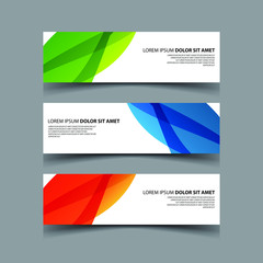 Fototapeta premium Vector Abstract design banner web template
