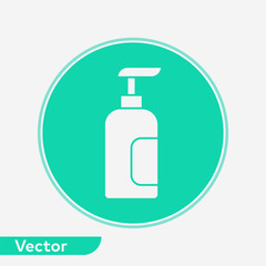 Liquid soap vector icon sign symbol