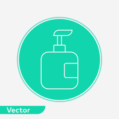 Liquid soap vector icon sign symbol