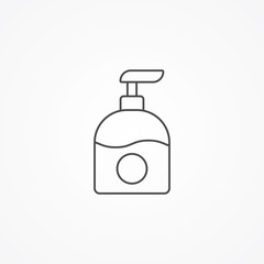 Liquid soap vector icon sign symbol