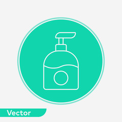 Liquid soap vector icon sign symbol