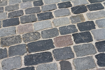 Straßenpflaster Detail