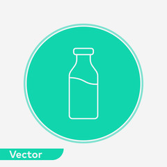Milk vector icon sign symbol