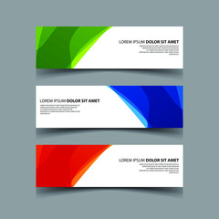 Fototapeta premium Vector Abstract design banner web template