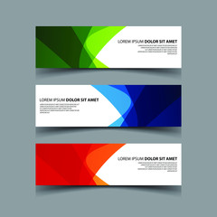 Fototapeta premium Vector Abstract design banner web template