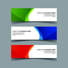 Fototapeta premium Vector Abstract design banner web template