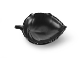 empty plate on white background