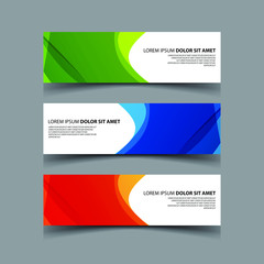 Vector Abstract design banner web template