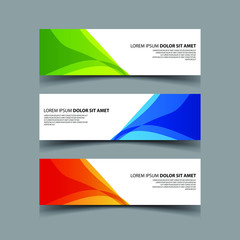 Fototapeta premium Vector Abstract design banner web template