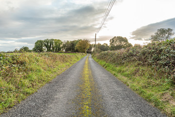 Fototapeta na wymiar little road in countryside