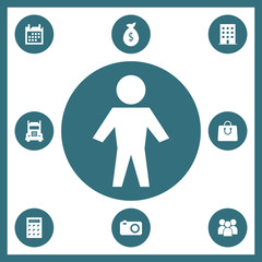 Man icon for web and mobile