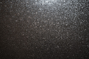 Silver and gray glitter background. Glitter and Christmas abstract background.