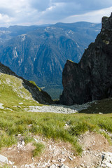 Landscape from Lovnitsa peak, Rila Mountain, Bulgaria