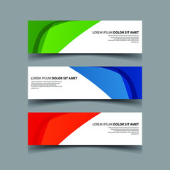 Fototapeta premium Vector Abstract design banner web template