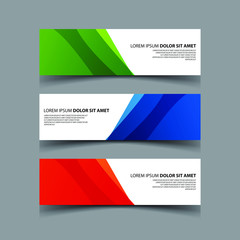Fototapeta premium Vector Abstract design banner web template