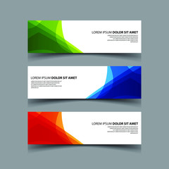 Vector Abstract design banner web template
