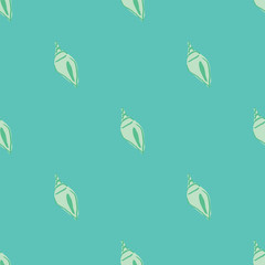 Fototapeta premium sea shells seamless pattern design
