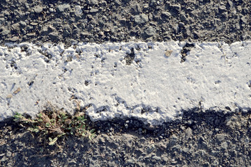 背景・素材用アスファルトと白線