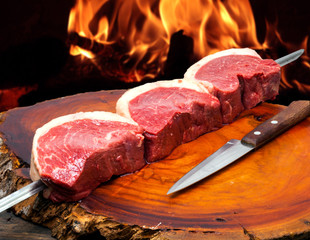 Brazilian Picanha. Raw meat