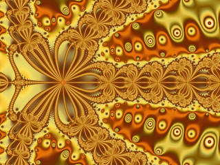 Abstract fractal background, computer-generated illustration.