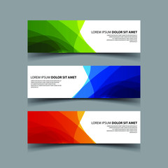 Fototapeta premium Vector Abstract design banner web template
