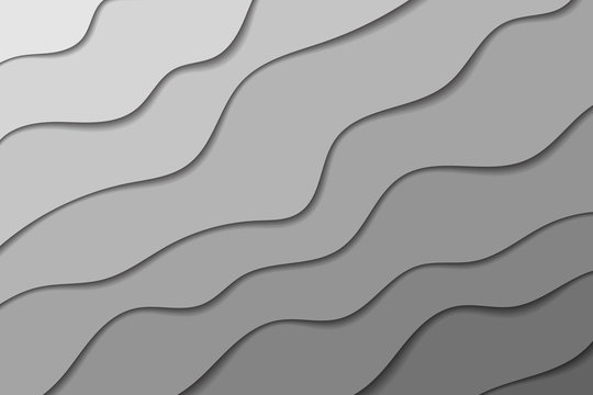 Background with abstract illustration. Paper cut out style