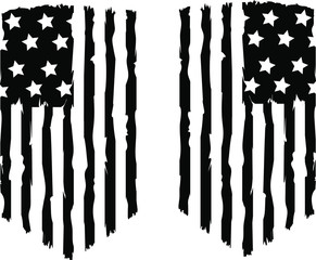 Distressed american flag EPS 10 , USA FLAG Clip art