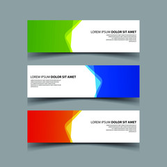 Fototapeta premium Vector Abstract design banner web template