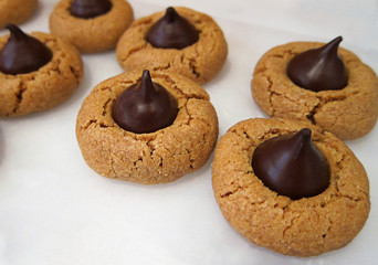 Peanut butter and chocolate cookies