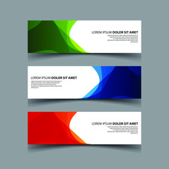 Fototapeta premium Vector Abstract design banner web template