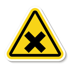 Beware Irritant Sign Isolate On White Background,Vector Illustration